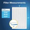 imageFiltrete 16x25x1 AC Furnace Air Filter MERV 13 MPR 1900 Premium Allergen BacteriaampampVirus Filter 3Month Pleated 1Inch Electrostatic Air Cleaning Filter 2Pack Actual Size 15719x2472x078 in18x20x1