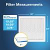 imageFiltrete 16x25x1 AC Furnace Air Filter MERV 13 MPR 1900 Premium Allergen BacteriaampampVirus Filter 3Month Pleated 1Inch Electrostatic Air Cleaning Filter 2Pack Actual Size 15719x2472x078 in20x20x1