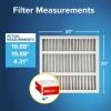 imageFiltrete 20x25x4 AC Furnace Air Filter MPR 1000 MERV 11 Fits Honeywell ampamp AprilAire SpaceGard Allergen Defense Electrostatic Air Cleaning Filter 2Pack actual size 1988 x 2463 x 43120x20x4