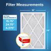 imageFiltrete 20x25x4 AC Furnace Air Filter MPR 1000 MERV 11 Fits Honeywell ampamp AprilAire SpaceGard Allergen Defense Electrostatic Air Cleaning Filter 2Pack actual size 1988 x 2463 x 43116x25x5