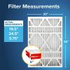imageFiltrete 20x25x4 AC Furnace Air Filter MPR 1000 MERV 11 Fits Honeywell ampamp AprilAire SpaceGard Allergen Defense Electrostatic Air Cleaning Filter 2Pack actual size 1988 x 2463 x 43120x25x6