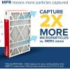 imageFiltrete 20x25x4 AC Furnace Air Filter MPR 1000 MERV 11 Fits Honeywell ampamp AprilAire SpaceGard Allergen Defense Electrostatic Air Cleaning Filter 2Pack actual size 1988 x 2463 x 43120x25x6