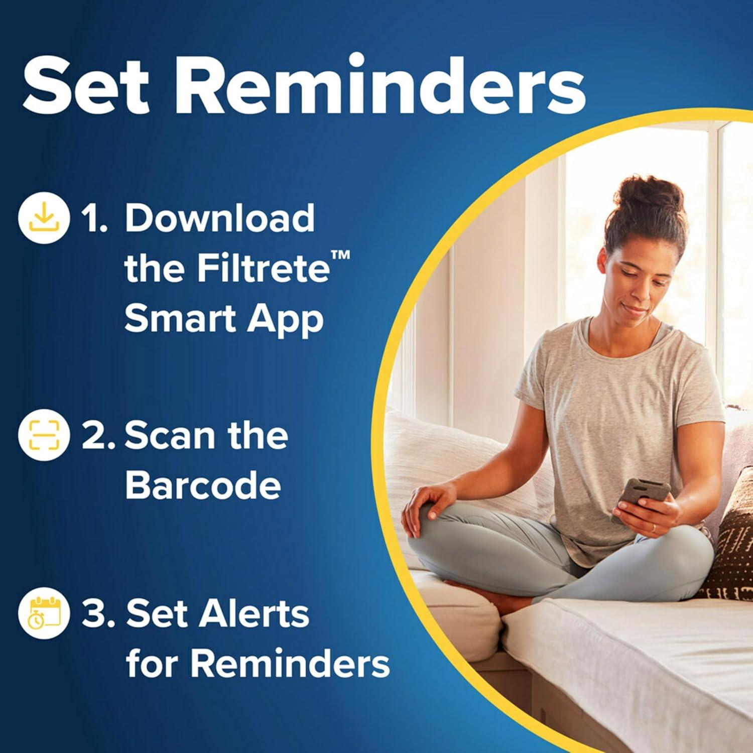 imageFiltrete 14x20x1 AC Furnace Air Filter MERV 11 MPR 1000 Micro Allergen Defense 3Month Pleated 1Inch Electrostatic Air Cleaning Filter 2 Pack Actual Size 13781 x 19781 x 084 in18x24x1