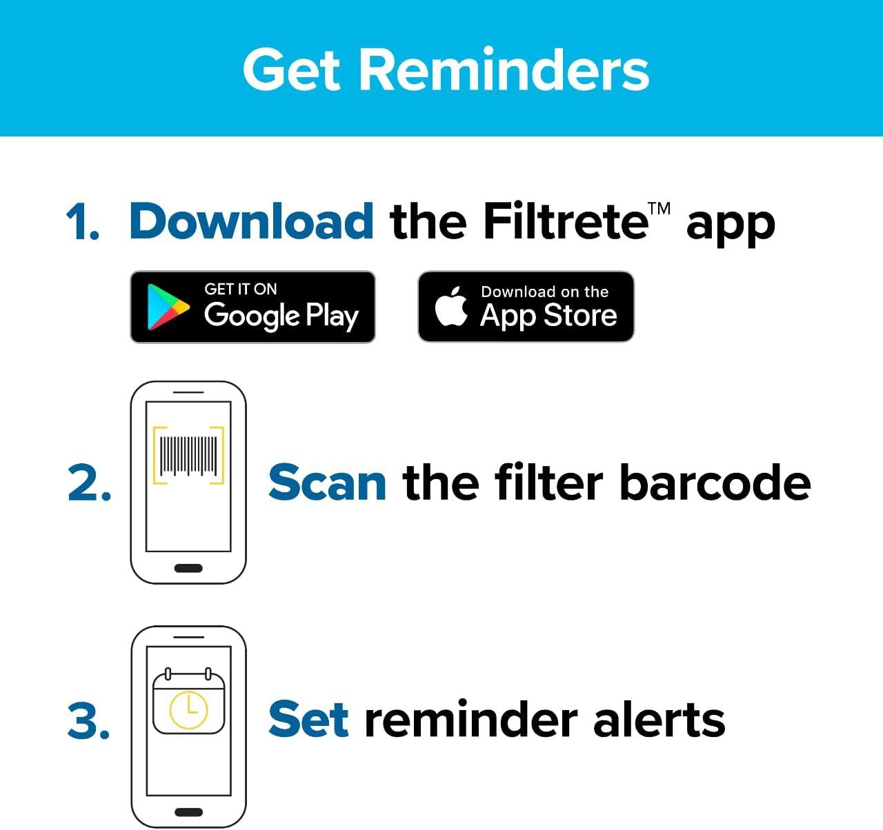 imageFiltrete 14x20x1 Air Filter MPR 2800 MERV 14 Healthy Living Ultrafine Particle Reduction 3Month Pleated 1Inch Air Filters 2 Filters20x20x1