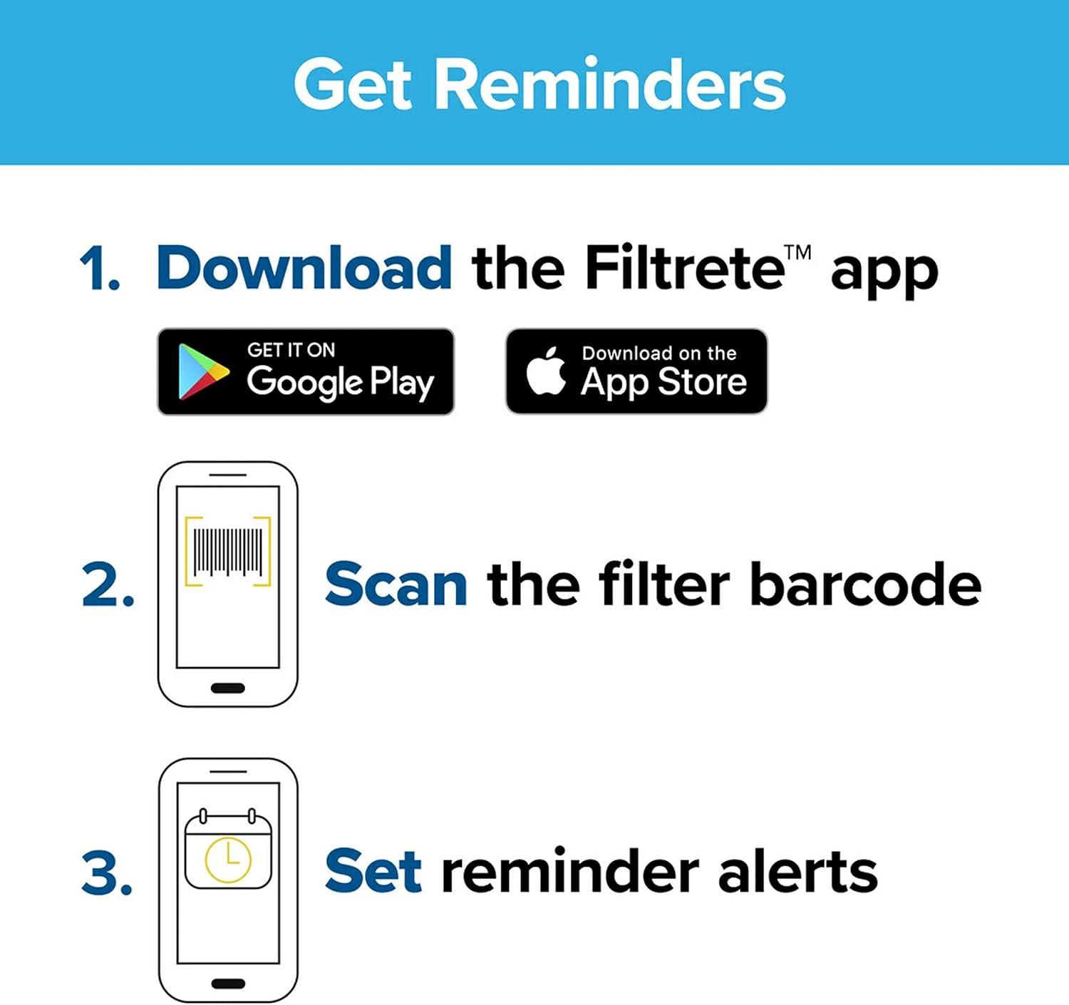 imageFiltrete 14x20x1 Air Filter MPR 2800 MERV 14 Healthy Living Ultrafine Particle Reduction 3Month Pleated 1Inch Air Filters 2 Filters20x20x1