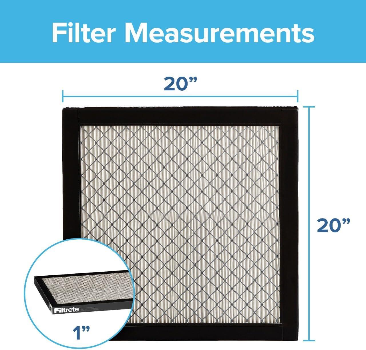 imageFiltrete 14x20x1 Air Filter MPR 2800 MERV 14 Healthy Living Ultrafine Particle Reduction 3Month Pleated 1Inch Air Filters 2 Filters20x20x1