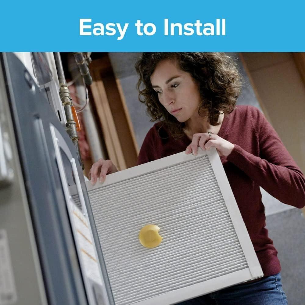 imageFiltrete 20x25x1 AC Furnace SMART Air Filter MERV 12 MPR 1500 Track Filter Life With Bluetooth Enabled Sensor CERTIFIED asthma ampamp allergy friendly 2Pack Actual Size 19719x24688x078 in14x14x1