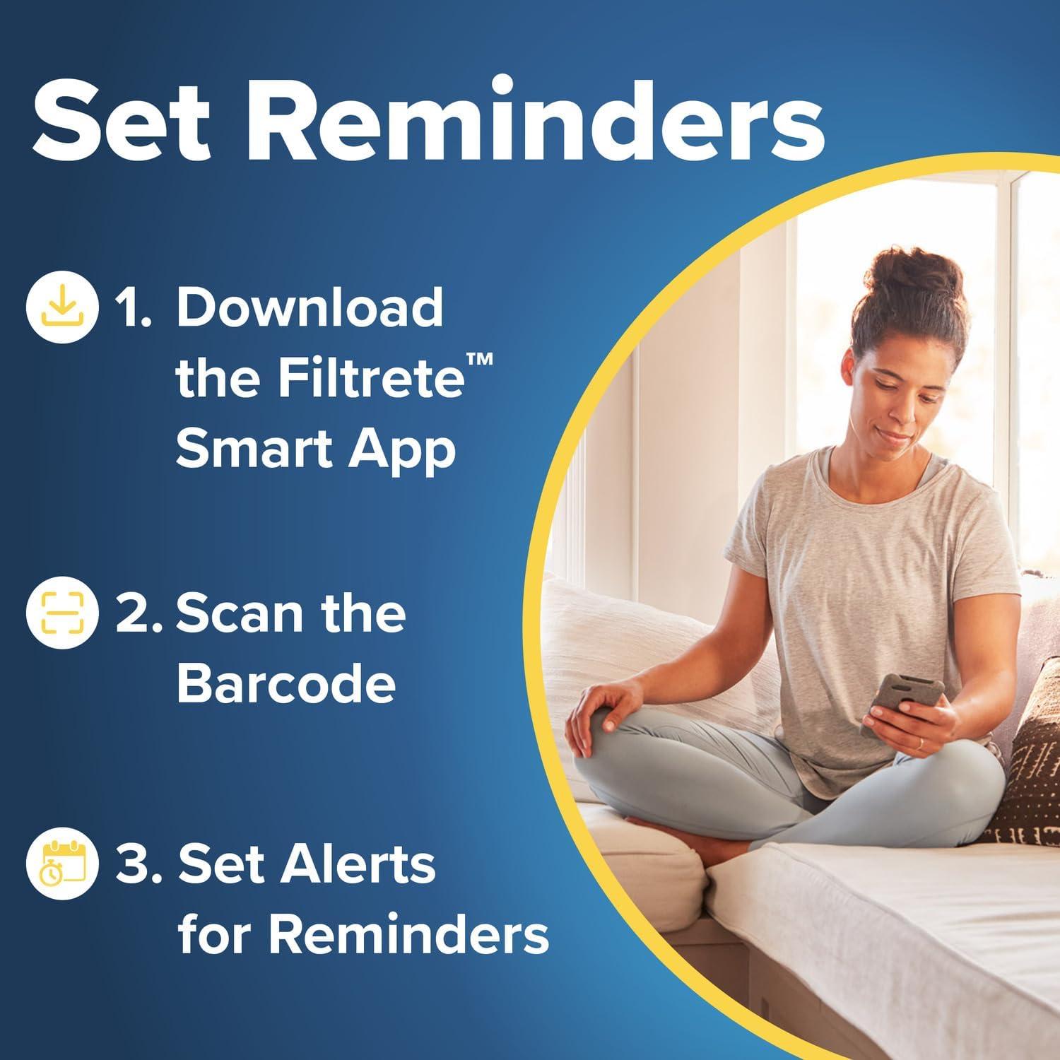 imageFiltrete 20x30x1 AC Furnace Air Filter MERV 12 MPR 1500 CERTIFIED asthma ampamp allergy friendly 3 Month Pleated 1Inch Electrostatic Air Cleaning Filter 2Pack Actual Size 1981x2981x078 in14x25x1