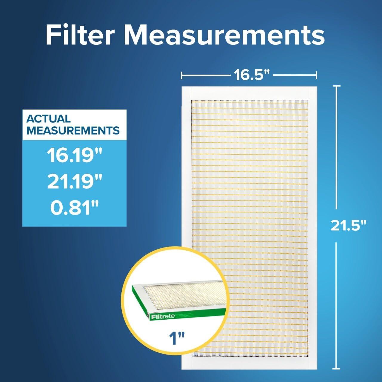 imageFiltrete Electrostatic Air Filter 700 MPR 16 in x 25 in x 1 in 406 cm x 635 cm x 25 cm165x215x1