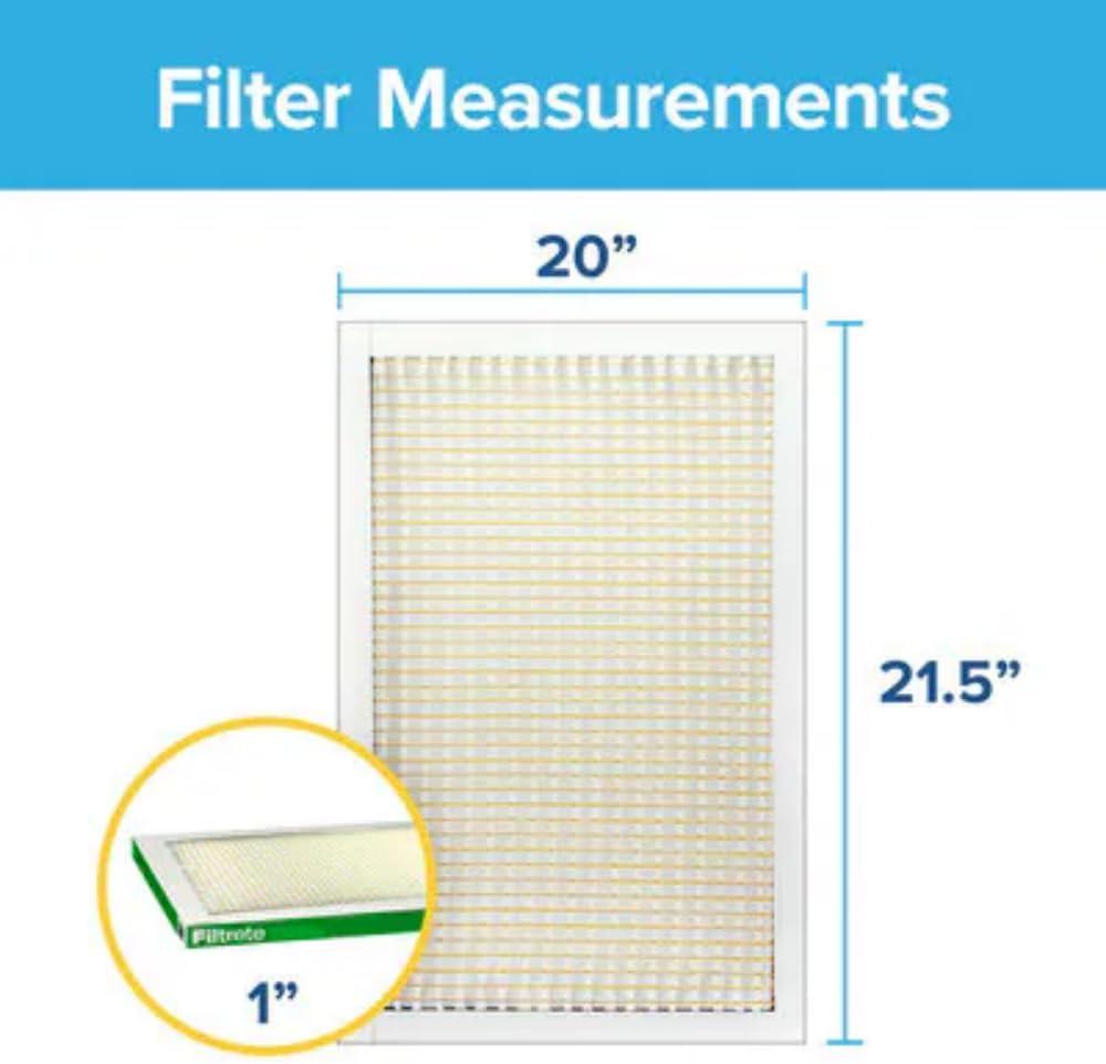 imageFiltrete Electrostatic Air Filter 700 MPR 16 in x 25 in x 1 in 406 cm x 635 cm x 25 cm20x215x1