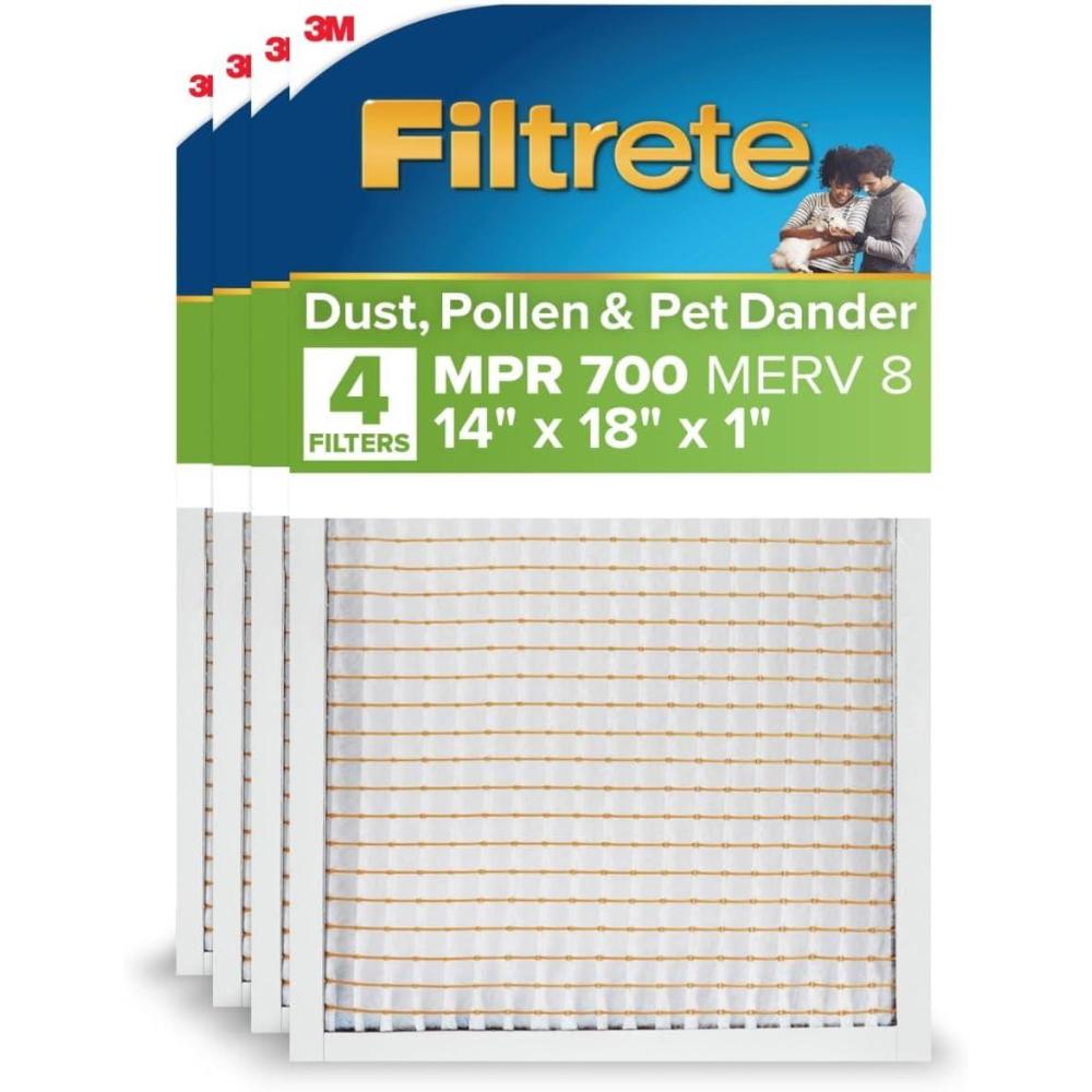 imageFiltrete Electrostatic Air Filter 700 MPR 16 in x 25 in x 1 in 406 cm x 635 cm x 25 cm14x18x1