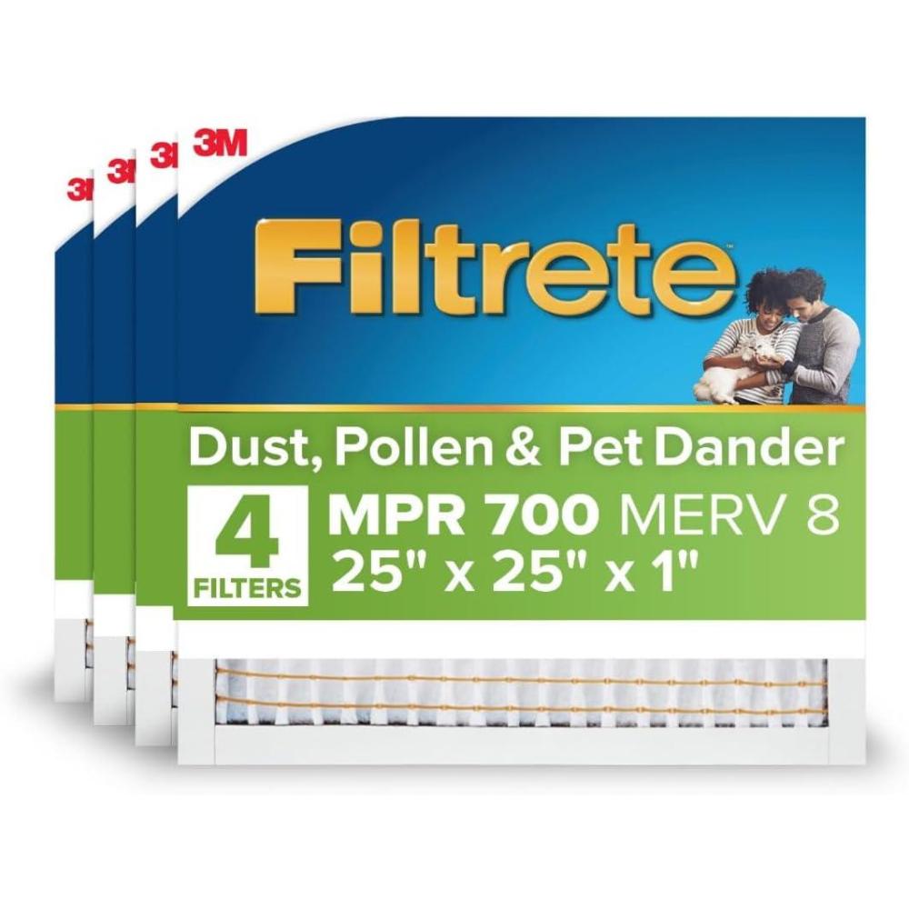 imageFiltrete Electrostatic Air Filter 700 MPR 16 in x 25 in x 1 in 406 cm x 635 cm x 25 cm25x25x1