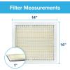 imageFiltrete 12x20x1 Air Filter MPR 300 MERV 5 Clean Living Basic Dust 3Month Pleated 1Inch Air Filters 6 Filters14x14x1