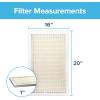 imageFiltrete 12x20x1 Air Filter MPR 300 MERV 5 Clean Living Basic Dust 3Month Pleated 1Inch Air Filters 6 Filters16x20x1