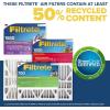 imageFiltrete 16x25x4 AC Furnace Air Filter MPR 1550 MERV 12 Fits Lennox ampamp Honeywell CERTIFIED Asthma ampamp Allergy Friendly Electrostatic Air Cleaning Filter 2Pack Actual Size 1588x2456x431 in16x20x4