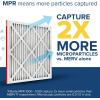 imageFiltrete 20x25x1 AC Furnace Air Filter MERV 11 MPR 1000 Micro Allergen Defense 3Month Pleated 1Inch Electrostatic Air Cleaning Filter 4 Pack Actual Size 1969 x 2469 x 081 in16x20x1