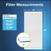 imageFiltrete 20x25x1 AC Furnace Air Filter MERV 13 MPR 1900 Premium Allergen Bacteria ampamp Virus Filter 3Month Pleated 1Inch Electrostatic Air Cleaning Filter 6Pack Actual Size 1969x2469x078 in14x20x1