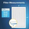 imageFiltrete 20x25x1 AC Furnace Air Filter MERV 13 MPR 1900 Premium Allergen Bacteria ampamp Virus Filter 3Month Pleated 1Inch Electrostatic Air Cleaning Filter 6Pack Actual Size 1969x2469x078 in16x20x1