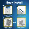 imageFiltrete 20x25x1 AC Furnace SMART Air Filter MERV 12 MPR 1500 Track Filter Life With Bluetooth Enabled Sensor CERTIFIED asthma ampamp allergy friendly 2Pack Actual Size 19719x24688x078 in20 x 20 x 20