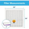 imageFiltrete 20x25x1 AC Furnace SMART Air Filter MERV 12 MPR 1500 Track Filter Life With Bluetooth Enabled Sensor CERTIFIED asthma ampamp allergy friendly 2Pack Actual Size 19719x24688x078 in14x14x1