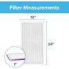 imageFiltrete 20x30x1 AC Furnace Air Filter MERV 12 MPR 1500 CERTIFIED asthma ampamp allergy friendly 3 Month Pleated 1Inch Electrostatic Air Cleaning Filter 2Pack Actual Size 1981x2981x078 in12x24x1