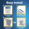 imageFiltrete 20x30x1 AC Furnace Air Filter MERV 12 MPR 1500 CERTIFIED asthma ampamp allergy friendly 3 Month Pleated 1Inch Electrostatic Air Cleaning Filter 2Pack Actual Size 1981x2981x078 in20x25x1