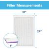 imageFiltrete 20x30x1 AC Furnace Air Filter MERV 12 MPR 1500 CERTIFIED asthma ampamp allergy friendly 3 Month Pleated 1Inch Electrostatic Air Cleaning Filter 2Pack Actual Size 1981x2981x078 in18x24x1