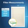 imageFiltrete Electrostatic Air Filter 700 MPR 16 in x 25 in x 1 in 406 cm x 635 cm x 25 cm175x235x1