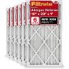 imageFiltrete 16x20x1 AC Furnace Air Filter MERV 11 MPR 1000 Micro Allergen Defense 3Month Pleated 1Inch Electrostatic Air Cleaning Filter 6 Pack Actual Size 1569 x 1969 x 081 in10x20x1