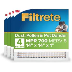 imageFiltrete Electrostatic Air Filter 700 MPR 16 in x 25 in x 1 in 406 cm x 635 cm x 25 cm14x14x1
