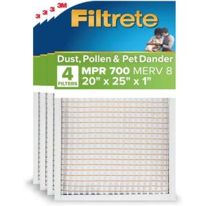 imageFiltrete Electrostatic Air Filter 700 MPR 16 in x 25 in x 1 in 406 cm x 635 cm x 25 cm20x25x1