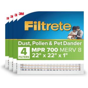 imageFiltrete Electrostatic Air Filter 700 MPR 16 in x 25 in x 1 in 406 cm x 635 cm x 25 cm22x22x1