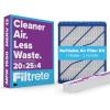 imageFiltrete 20x25x4 Refillable Air Filter replacement MPR 1000 MERV 11 Allergen Defense 2 Pack use with reusable air filter frame of Filtrete Refillable Air Filter Kit 20x25x4 for HVAC Furnace AC20x25x4