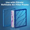 imageFiltrete 20x25x4 Refillable Air Filter replacement MPR 1000 MERV 11 Allergen Defense 2 Pack use with reusable air filter frame of Filtrete Refillable Air Filter Kit 20x25x4 for HVAC Furnace AC20x25x4