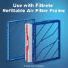 imageFiltrete 20x25x4 Refillable Air Filter replacement MPR 1000 MERV 11 Allergen Defense 2 Pack use with reusable air filter frame of Filtrete Refillable Air Filter Kit 20x25x4 for HVAC Furnace AC20x25x4