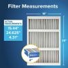 imageFiltrete 20x25x5 AC Furnace Air Filter MERV 13 MPR 1900 Premium Allergen Bacteria ampamp Virus Filter Electrostatic Air Cleaning Filter 2Pack Actual Size 1956 x 2413 x 475 in16x25x4