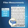 imageFiltrete 20x25x5 AC Furnace Air Filter MERV 13 MPR 1900 Premium Allergen Bacteria ampamp Virus Filter Electrostatic Air Cleaning Filter 2Pack Actual Size 1956 x 2413 x 475 in16x25x5