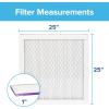 imageFiltrete 20x25x1 AC Furnace Air Filter MERV 12 MPR 1500 CERTIFIED asthma ampamp allergy friendly 3 Month Pleated 1Inch Electrostatic Air Cleaning Filter 6Pack Actual Size 1969x2469x07825x25x1