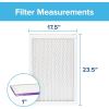 imageFiltrete 20x25x1 AC Furnace Air Filter MERV 12 MPR 1500 CERTIFIED asthma ampamp allergy friendly 3 Month Pleated 1Inch Electrostatic Air Cleaning Filter 6Pack Actual Size 1969x2469x078175 x 235 x 241