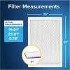 imageFiltrete 20x25x1 AC Furnace Air Filter MERV 12 MPR 1500 CERTIFIED asthma ampamp allergy friendly 3 Month Pleated 1Inch Electrostatic Air Cleaning Filter 6Pack Actual Size 1969x2469x07820x24x1