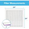 imageFiltrete 20x25x1 AC Furnace Air Filter MERV 12 MPR 1500 CERTIFIED asthma ampamp allergy friendly 3 Month Pleated 1Inch Electrostatic Air Cleaning Filter 6Pack Actual Size 1969x2469x07824x24x1