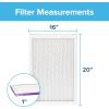imageFiltrete 20x25x1 AC Furnace Air Filter MERV 12 MPR 1500 CERTIFIED asthma ampamp allergy friendly 3 Month Pleated 1Inch Electrostatic Air Cleaning Filter 6Pack Actual Size 1969x2469x07816x20x1