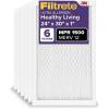 imageFiltrete 20x25x1 AC Furnace Air Filter MERV 12 MPR 1500 CERTIFIED asthma ampamp allergy friendly 3 Month Pleated 1Inch Electrostatic Air Cleaning Filter 6Pack Actual Size 1969x2469x07824x30x1