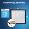 imageFiltrete 16x25x1 AC Furnace Air Filter MERV 14 MPR 2500 Premium Ultra Fine Particle 3Month Pleated 1Inch Electrostatic Air Cleaning Filter 2Pack Actual Size 1569 x 2469 x 081 in20x20x1