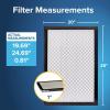 imageFiltrete 16x25x1 AC Furnace Air Filter MERV 14 MPR 2500 Premium Ultra Fine Particle 3Month Pleated 1Inch Electrostatic Air Cleaning Filter 2Pack Actual Size 1569 x 2469 x 081 in20x25x1