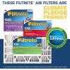 imageFiltrete 20x25x4 Slim Fit 375 width AC Furnace Air Filter MPR 1550 MERV 12 Fits AprilAire amp Carrier CERTIFIED Asthma amp Allergy Friendly 2Pack Actual Size 1950 x 2450 x 37520x25x4SlimFit