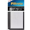 imageFiltrete 16x25x1 AC Furnace Air Filter MERV 14 MPR 2500 Premium Ultra Fine Particle 3Month Pleated 1Inch Electrostatic Air Cleaning Filter 2Pack Actual Size 1569 x 2469 x 081 in12x24x1