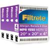 imageFiltrete High Performance Deep Pleat Filter NDP034IN4 20 in x 25 in x 4 in 508 cm x 635 cm x 101 cm 4 packs per case20x20x4