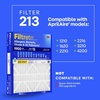 image:imageFiltrete 213 Air Filter AprilAire 213 Replacement Filters MERV 13 MPR 1900 Allergens Bacteria Viruses amp Air Pollutants 12Month ACFurnace Filter Cleaner Air Reliable Airflow 2 HVAC Filters